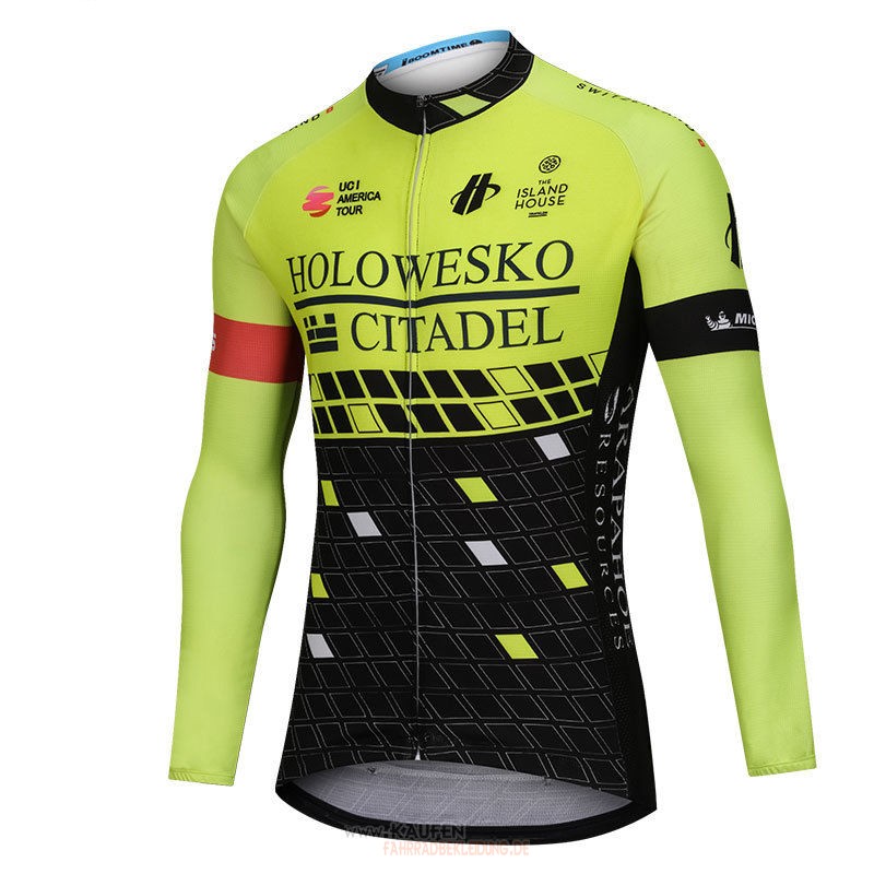 Maglia Holowesko Citadel Langarmtrikot 2018 Und Lange Tragerhose 2018 Grun Undshwarz